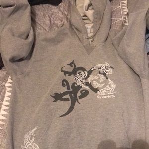 Gray aquarium hoodie
